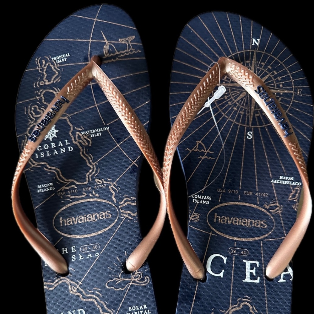 Authentic New Havaianas Slim Nautiacal Sandals